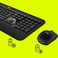 LOGITECH Advanced Combo Klavye+ Mouse Kablosuz Set 920-008808 